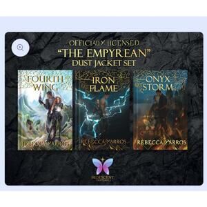 Iridescent The Empyrean Set Gold Foiled Dust Jackets